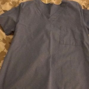 Baby blue scrub top